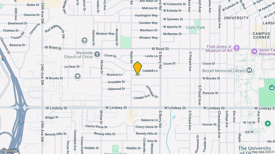 1227 W Brooks St Map and Location Details