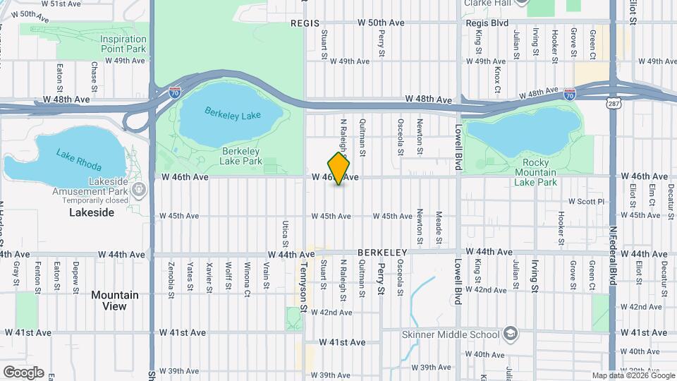 4565 N Raleigh St Map and Location Details