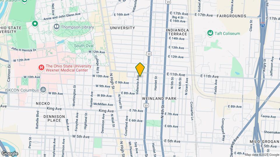 1524 Indianola Ave Map and Location Details