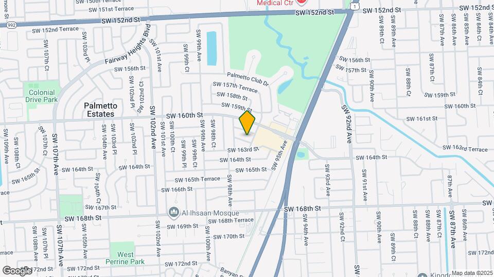 9711 SW 162nd St Map and Location Details