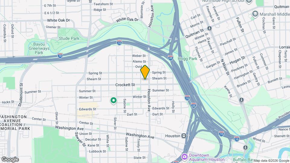 1512 Crockett St Map and Location Details
