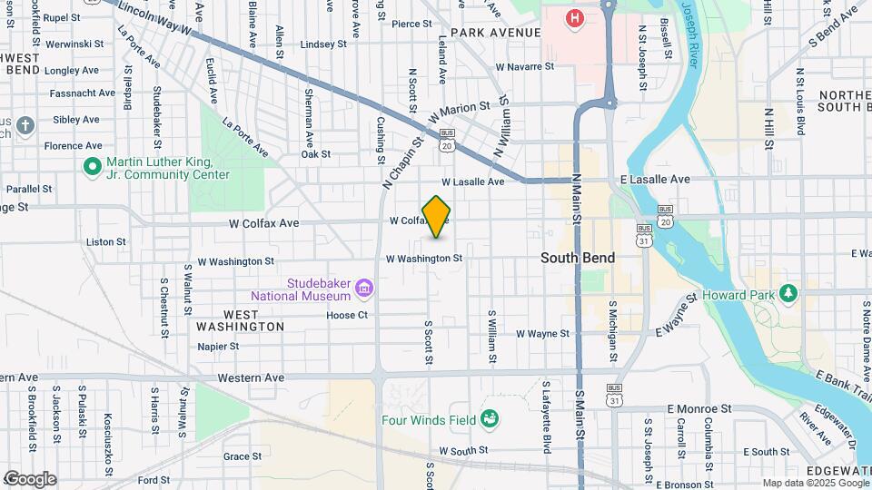 Washington Colfax Apartments Map and Location Details