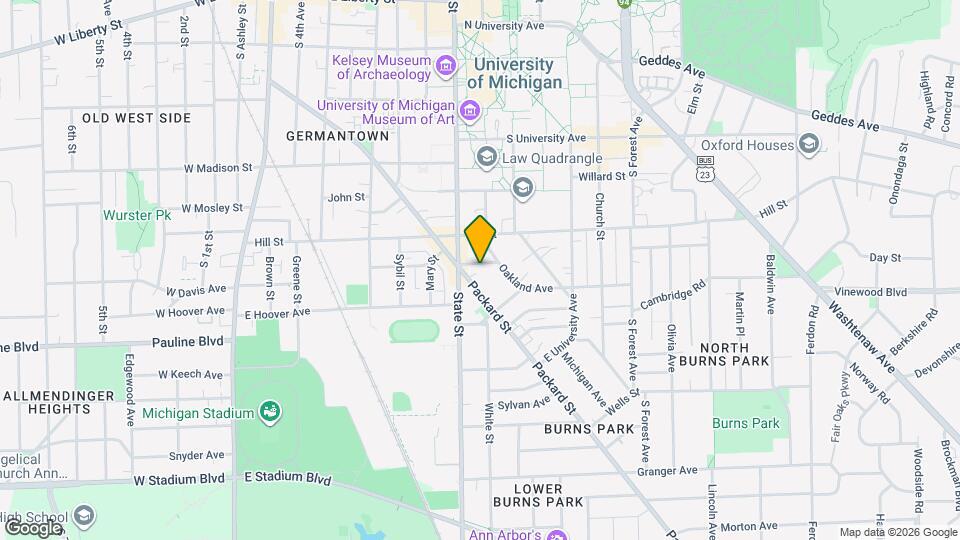 720 Arbor St Map and Location Details