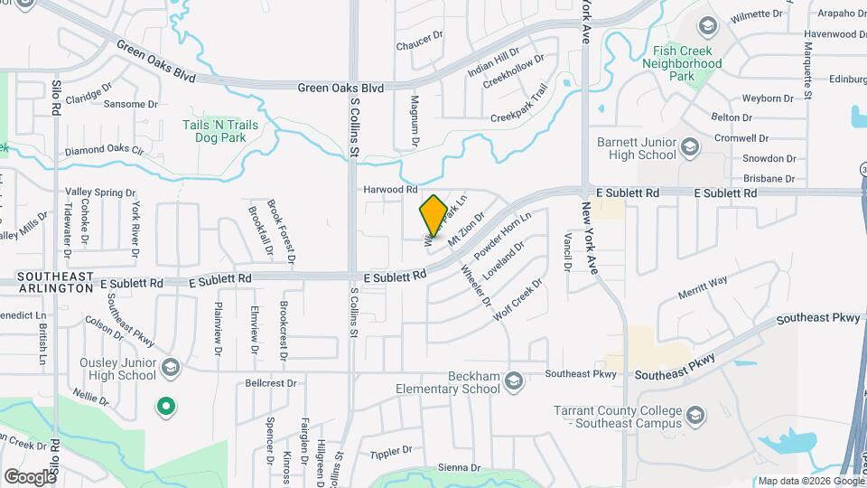 6201 Winter Park Ln Mapa y Detalles de la Ubicación
