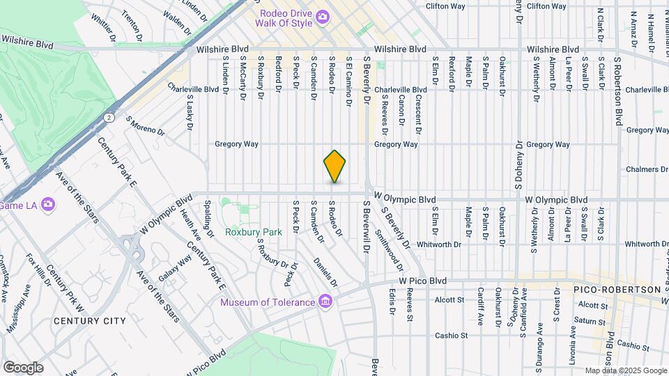 350 S Rodeo Dr Map and Location Details