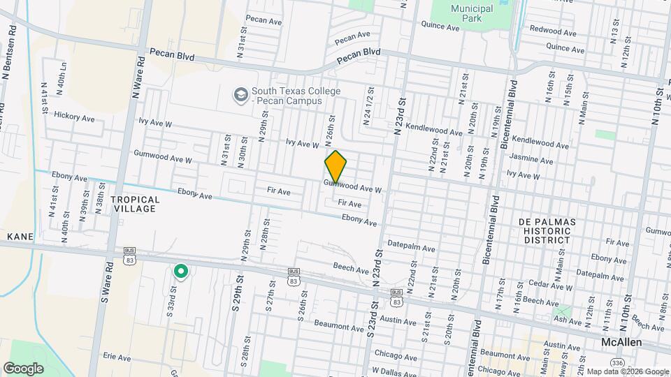 10-25 1/2 N 25 1/2 St Map and Location Details