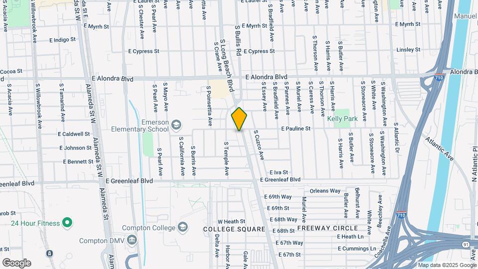 1307 S Long Beach Blvd, Unit 1/2 Map and Location Details