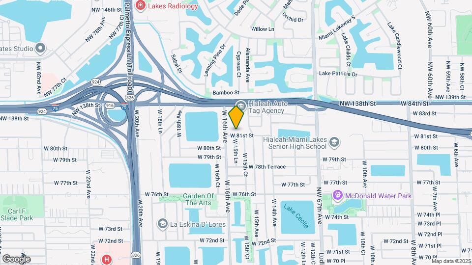 1563 W 81st St Map and Location Details