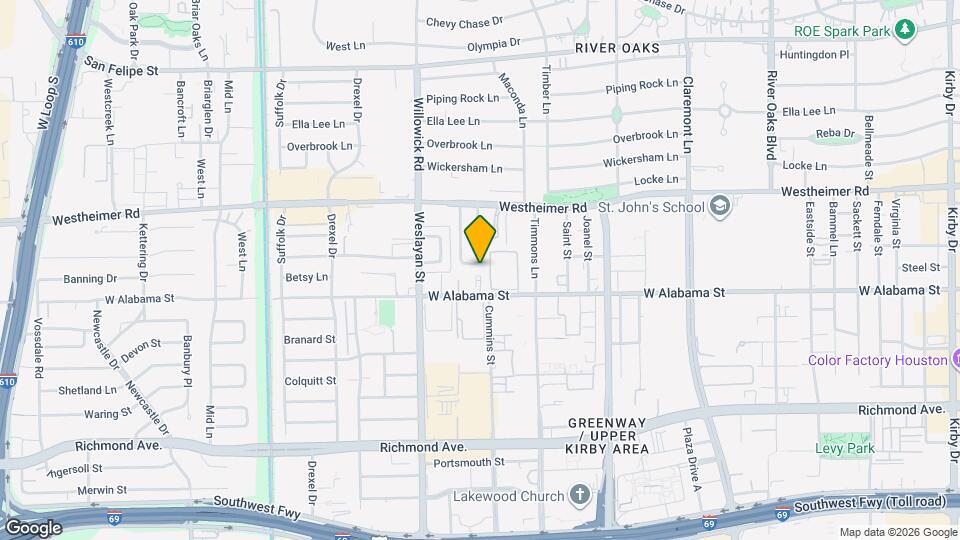 2821 Eastgrove Ln Mapa y Detalles de la Ubicación