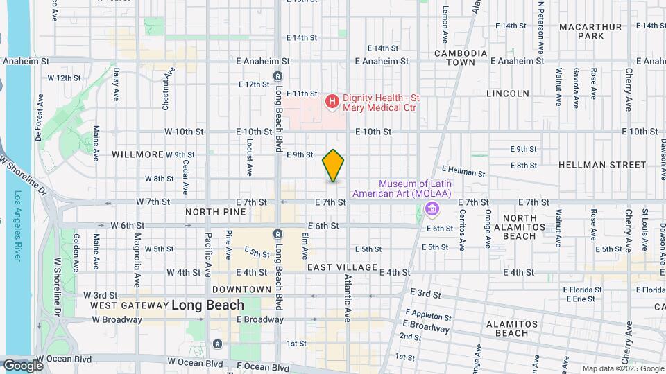 734 Linden Ave Map and Location Details