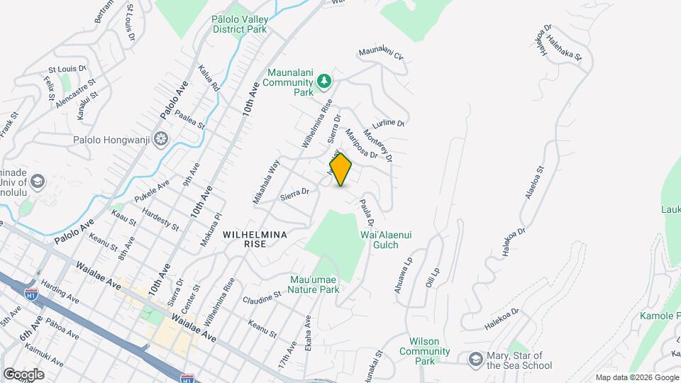 3901 Maunahilu Pl Map and Location Details
