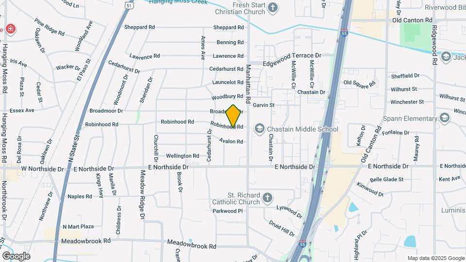 757 Robinhood Rd Map and Location Details