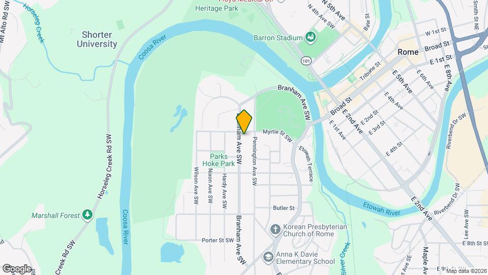 303 Branham Ave SW Map and Location Details