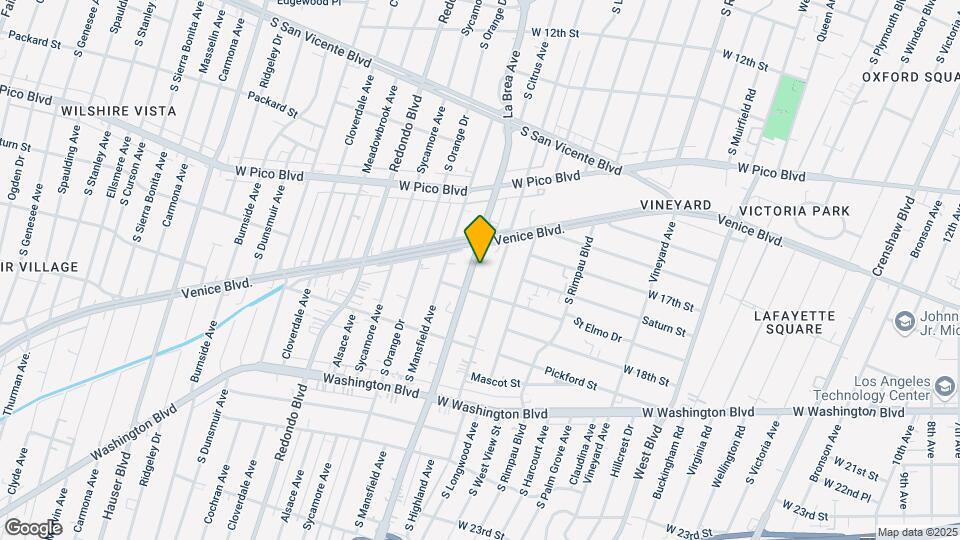 1626 S La Brea Ave Map and Location Details