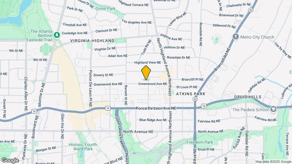 960 Greenwood Ave Map and Location Details