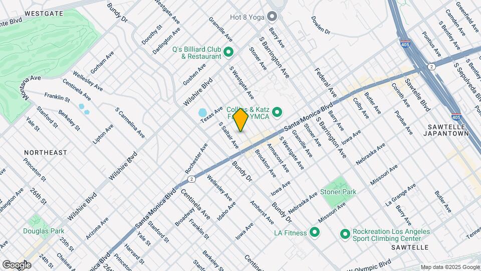 1437 Brockton Ave, Prime West LA Map and Location Details