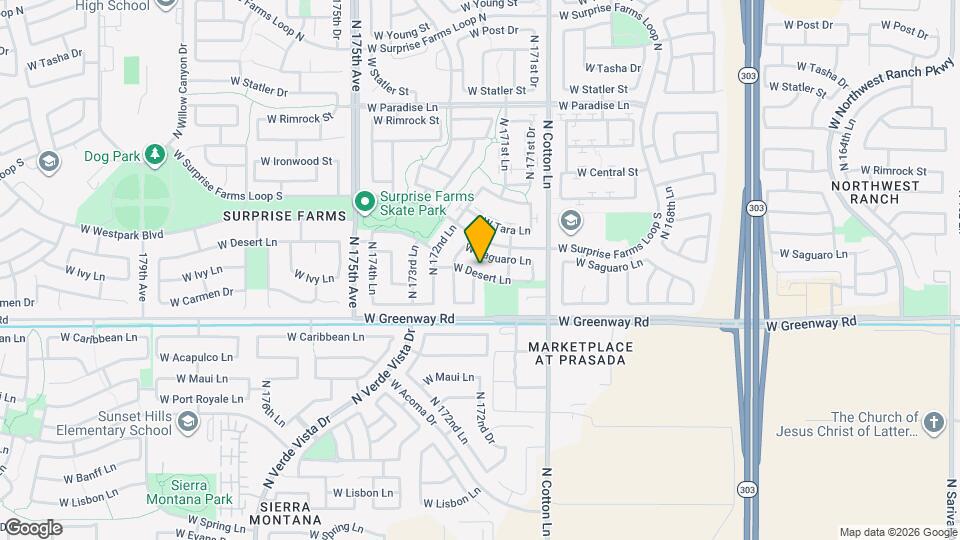 17190 W Desert Ln Map and Location Details