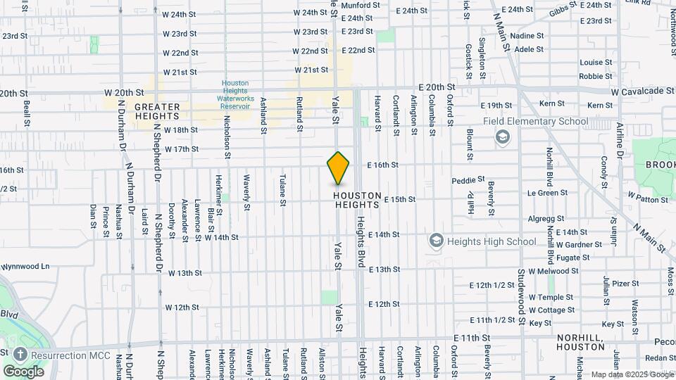 1512 Yale St Map and Location Details