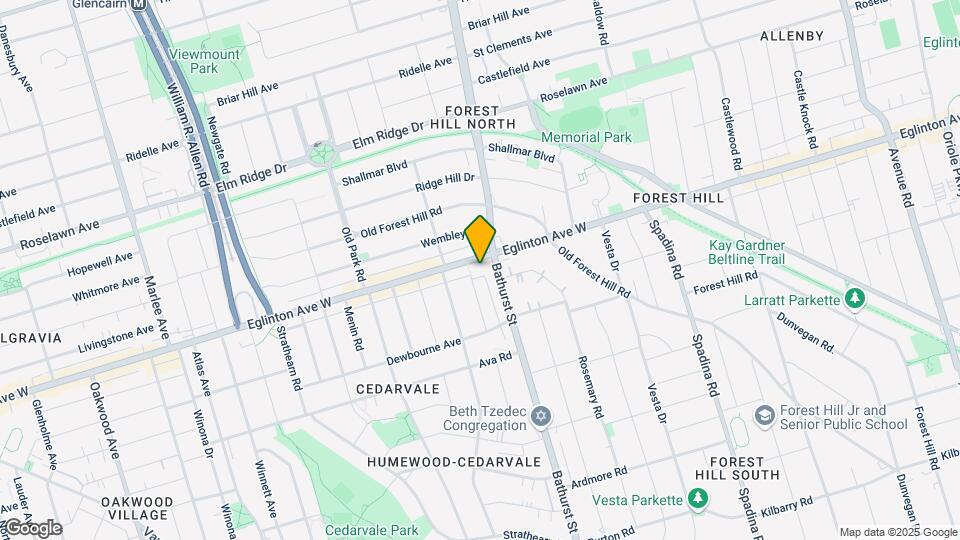 Forest Hill Condos Map and Location Details