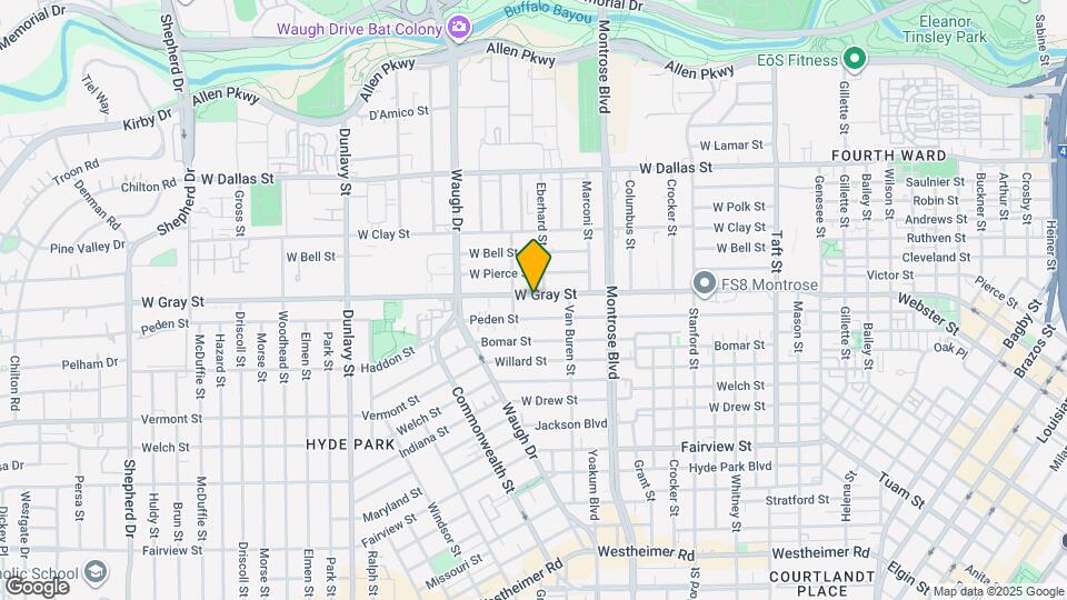 1235 W Gray St, Unit 4 Map and Location Details