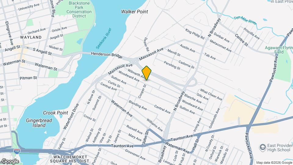 108 Woodward Ave Map and Location Details