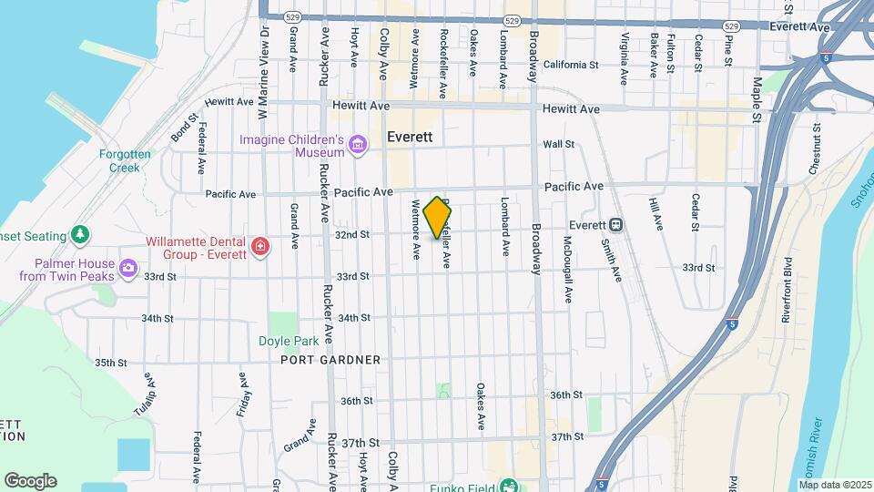 3214 Rockefeller Ave Map and Location Details