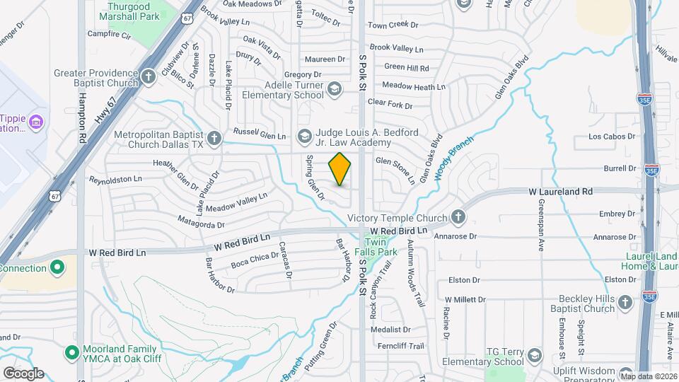 1212 Willow Glen Dr Map and Location Details