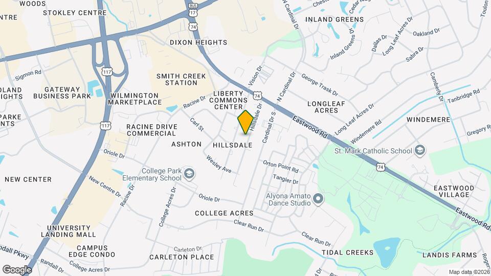 116 Hillsdale Dr Map and Location Details