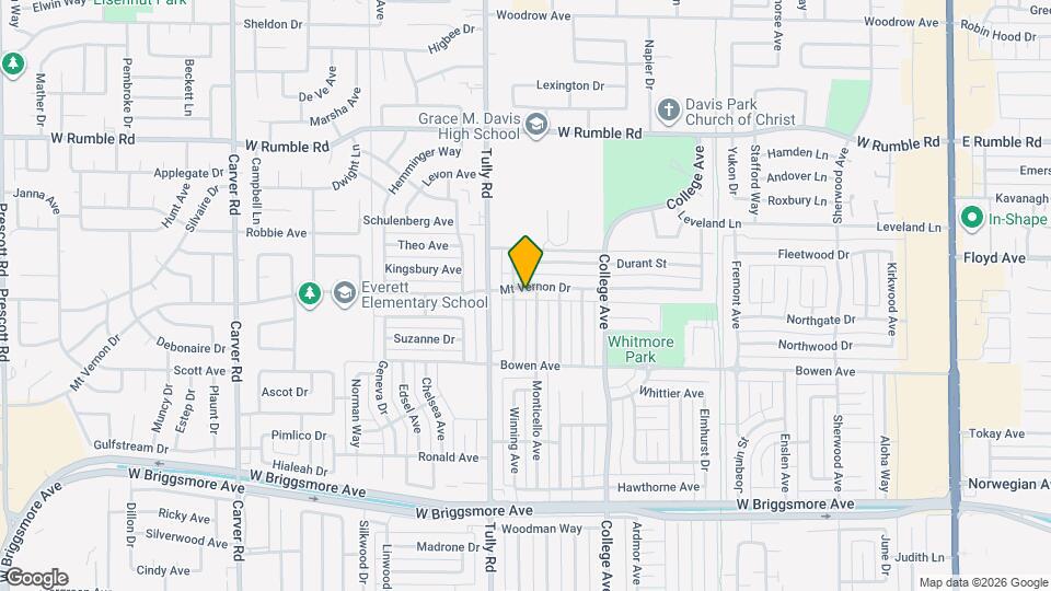 1206 Mt Vernon Dr Map and Location Details