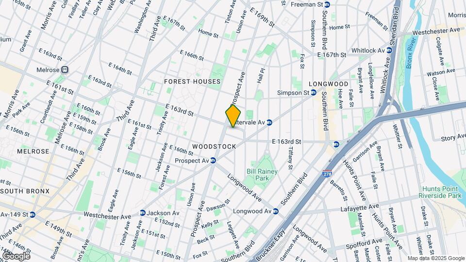 852 E 163rd St Map and Location Details