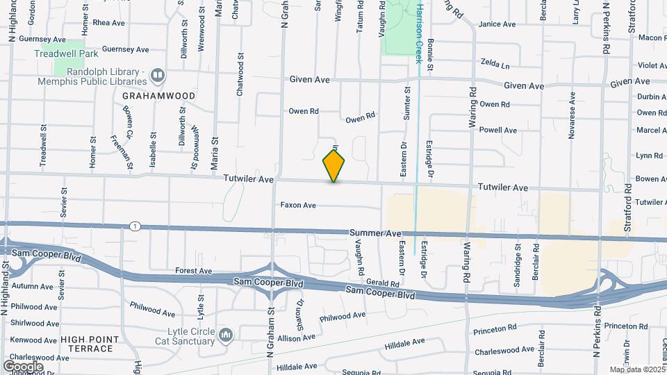 4089 Tutwiler Ave Map and Location Details