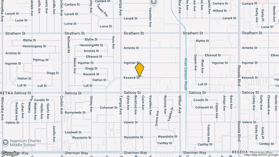 19144 Keswick St Map and Location Details