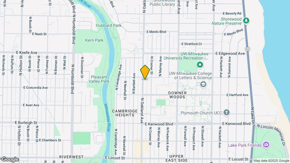 3362 N Oakland Ave Map and Location Details