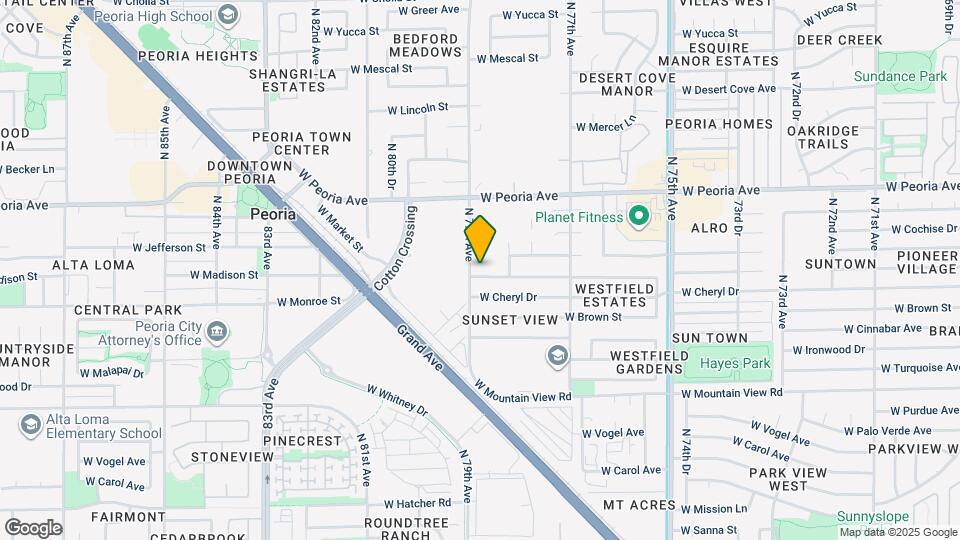 7874 W Beryl Ave Map and Location Details