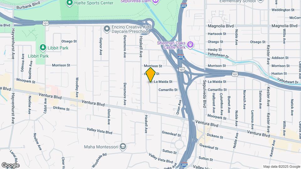 4822 Aqueduct Ave Map and Location Details