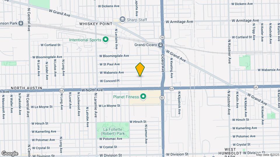 1640-1642 N Lamon Ave Map and Location Details