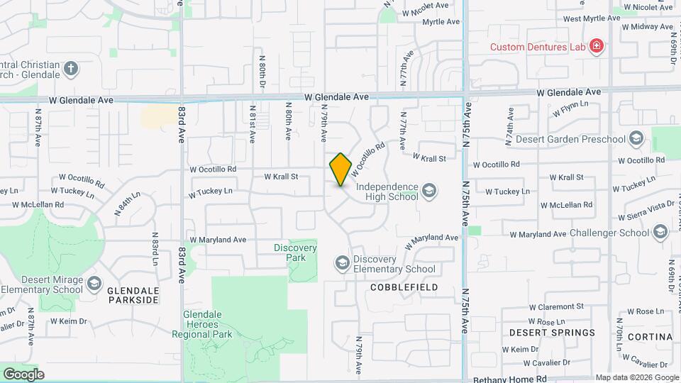 7871 W Krall St Mapa y Detalles de la Ubicación