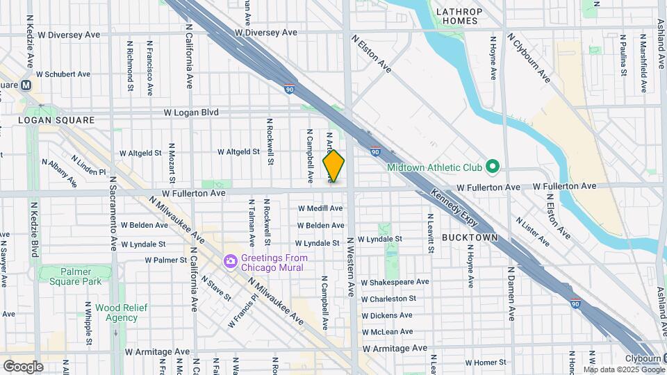 2422 W Fullerton Ave Map and Location Details