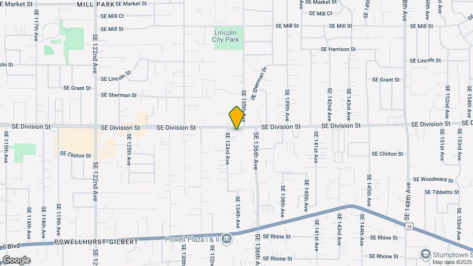 13406 SE Division St Map and Location Details
