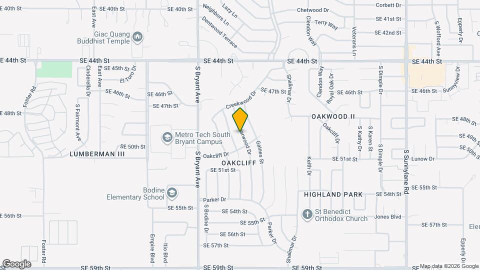 5009 S Briarwood Dr Map and Location Details