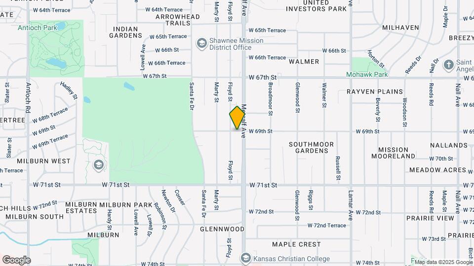7117 W 69th St Map and Location Details