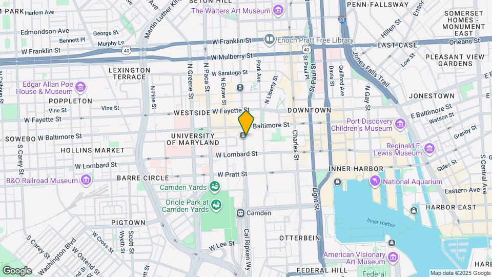 22 S Howard St Map and Location Details