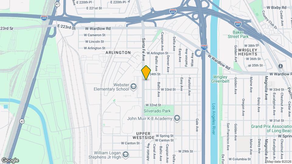 3348 Santa Fe Ave Map and Location Details