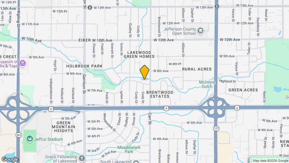 8491 W 7th Ave Map and Location Details