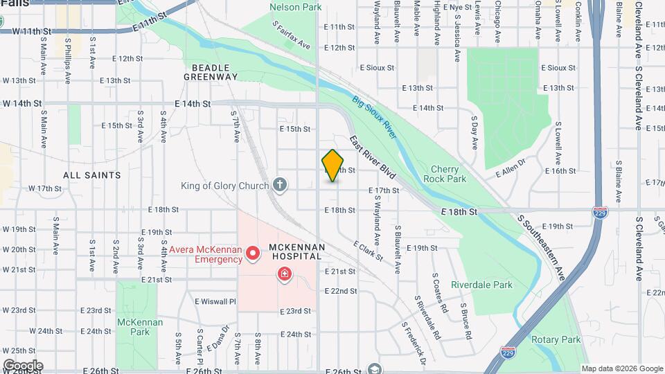921 S Sherman Ave Map and Location Details
