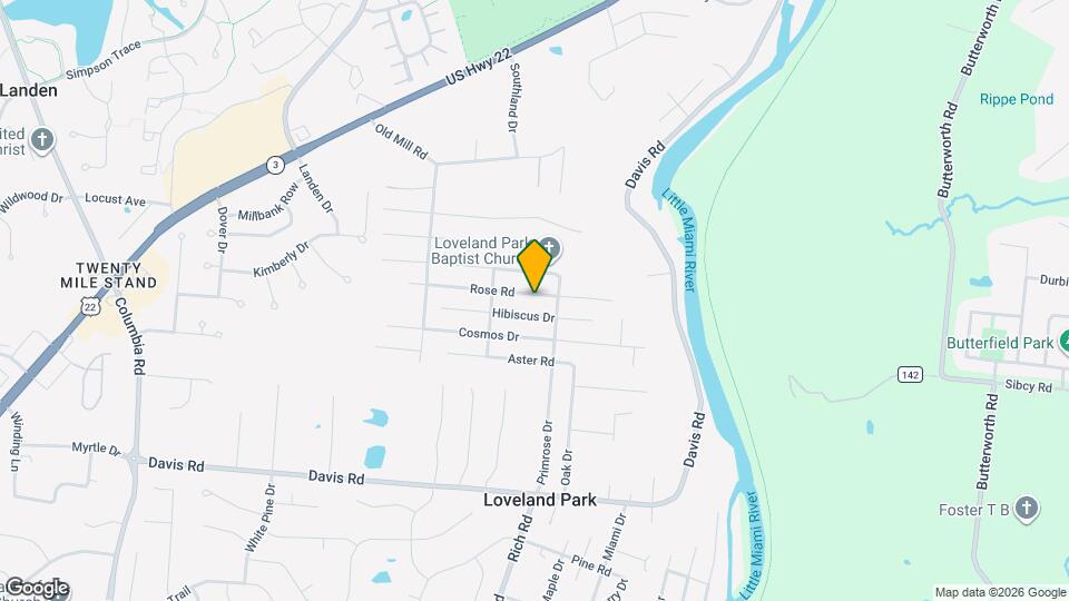 2313 Rose Rd Map and Location Details