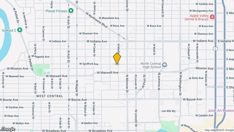 1101-1105 W Spofford Ave Mapa y Detalles de la Ubicación