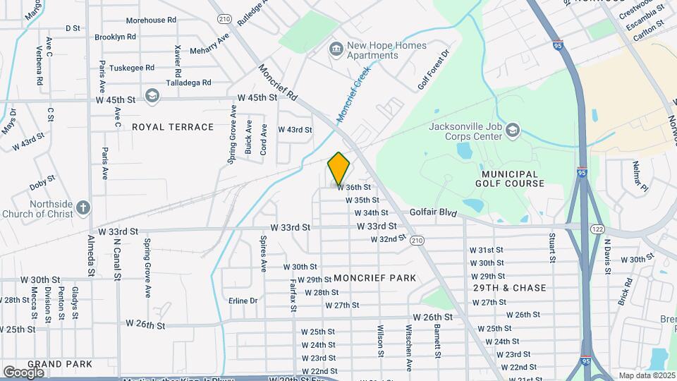 1630 W 36th St Map and Location Details