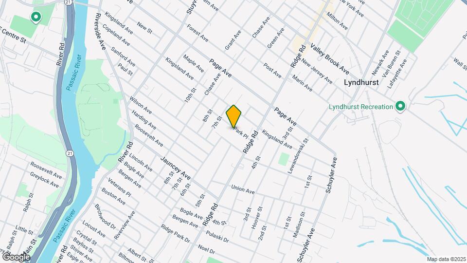 534 Park Pl, Unit 1 Map and Location Details