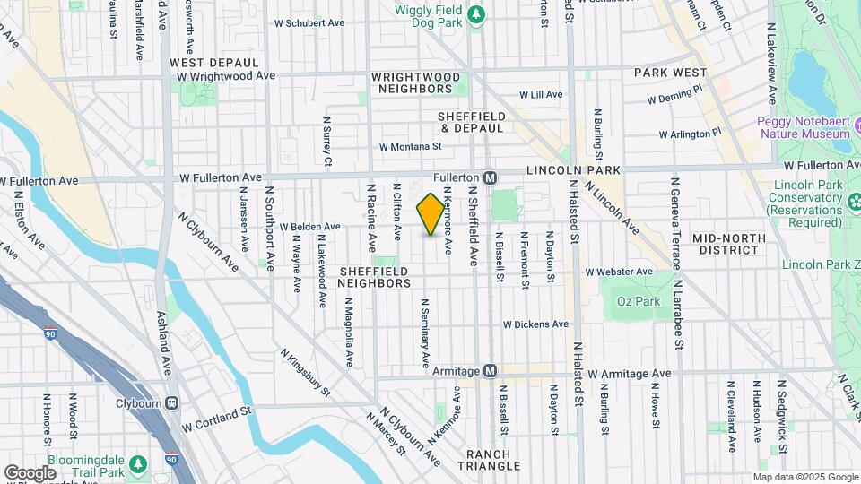 2241 N Seminary Ave Map and Location Details